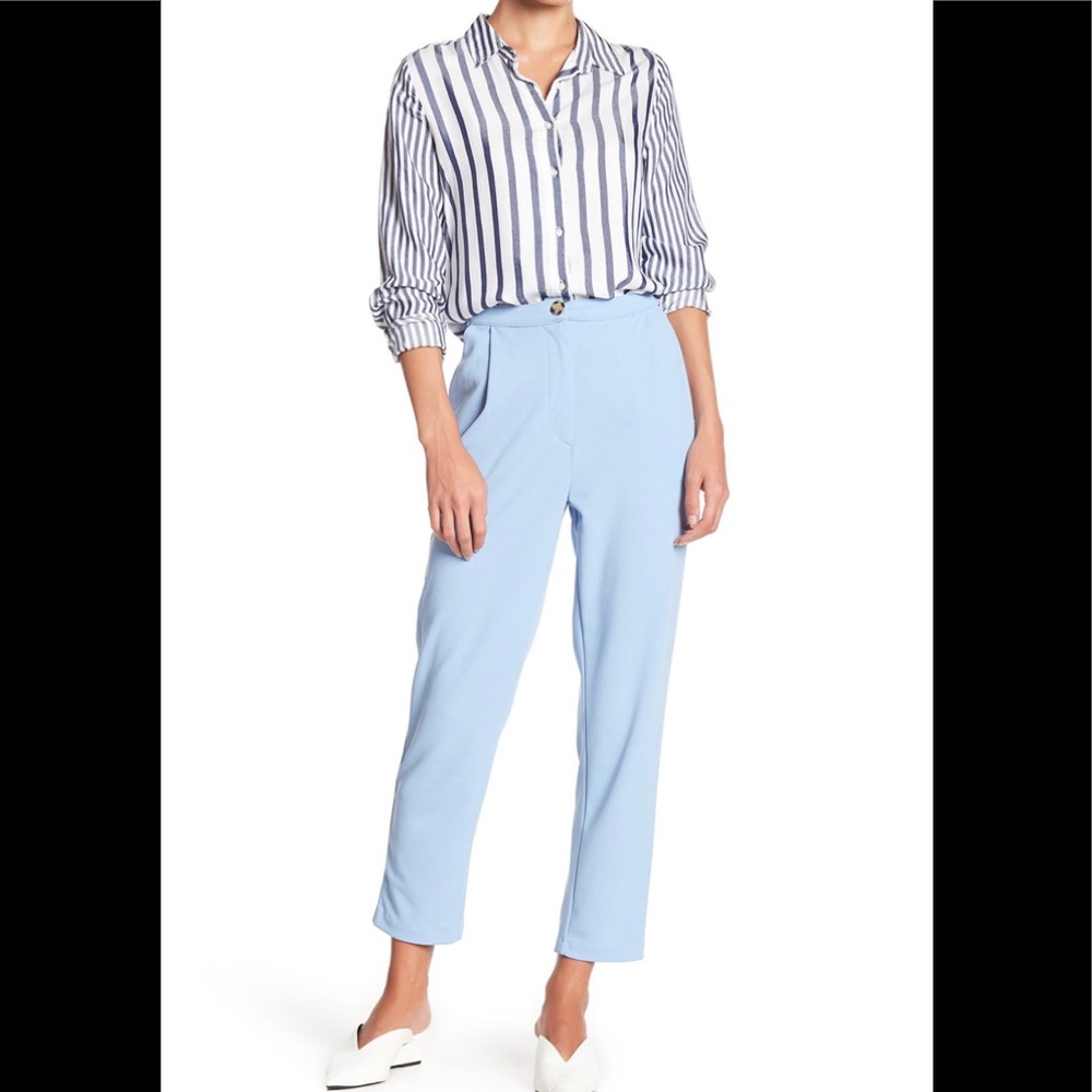 High Waist Ankle Pants